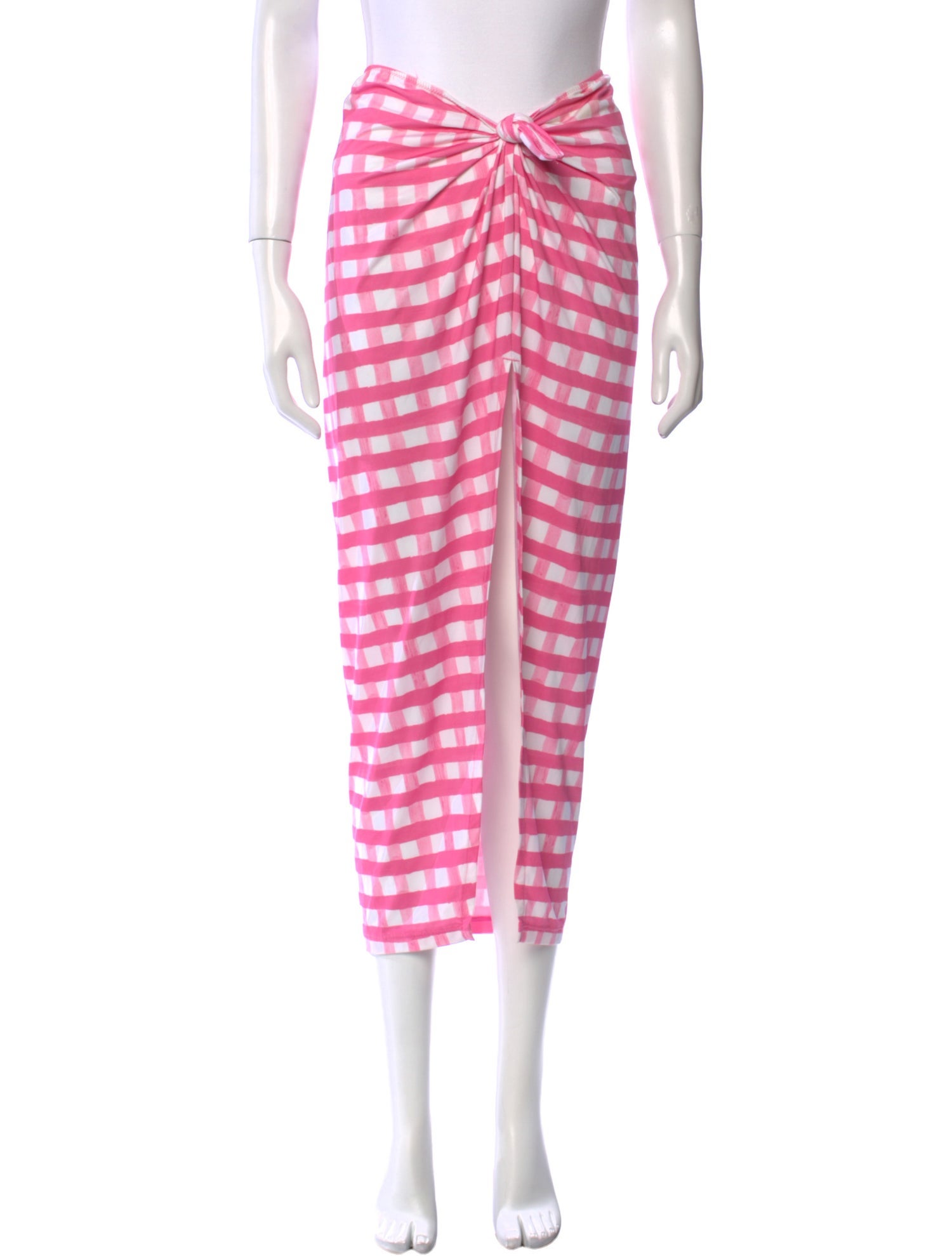 Jacquemus Striped Midi Length Skirt